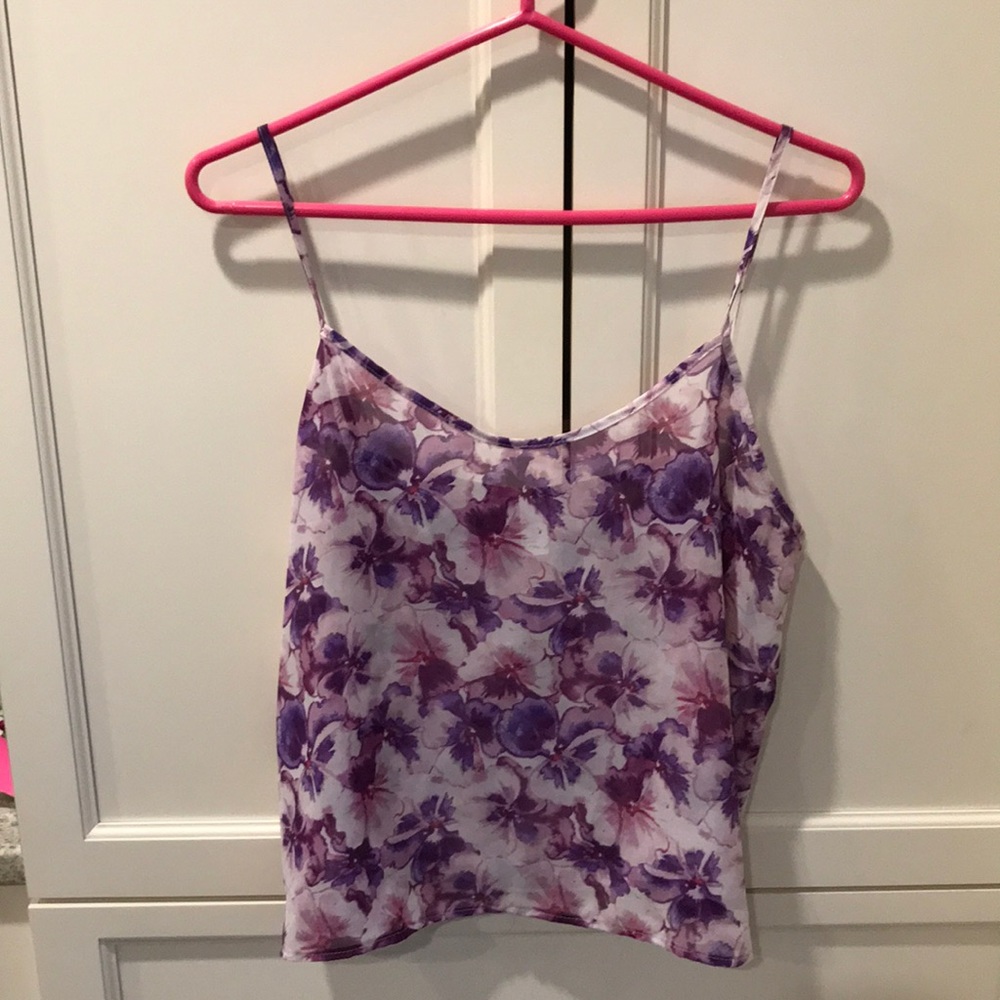 **SOLD**American Apparel floral tank top